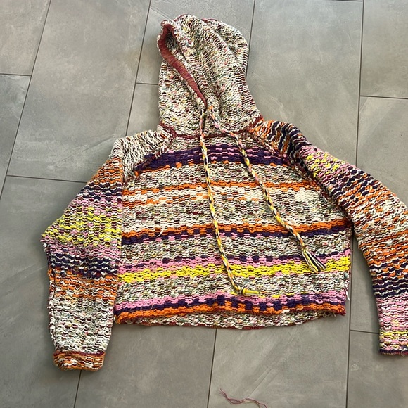 Free people multi colored thick sweater size small - Picture 1 of 6